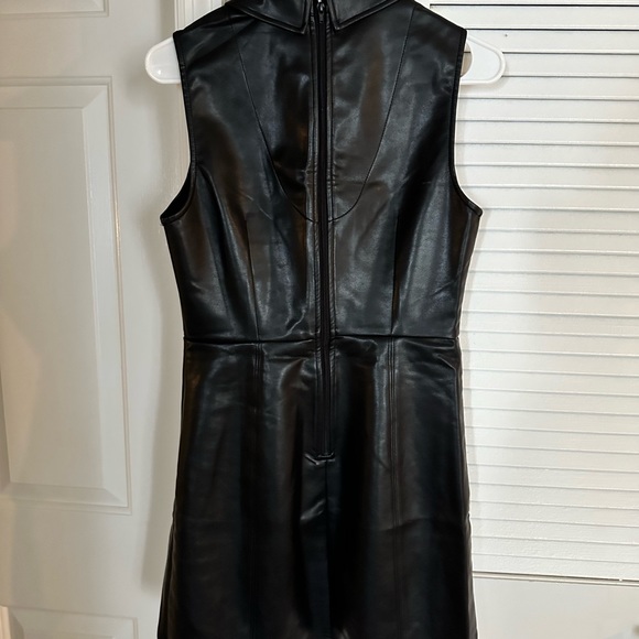Finley Boutique Black Leather Dress - Picture 3 of 3